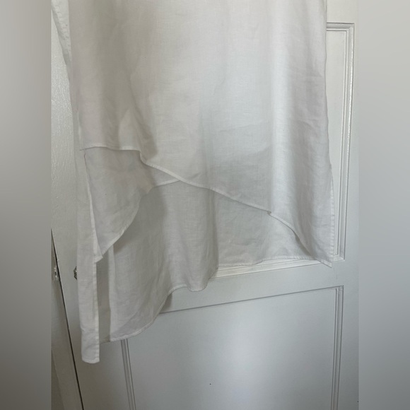 Chicos 100% linen asymmetrical tunic no iron XL - Picture 5 of 10